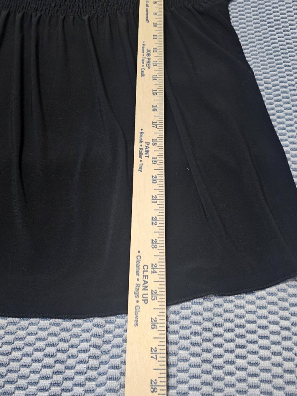 Susan Lawrence Black Smocked Square Neck Blouse Short Puff Sleeve Size Medium - Picture 6 of 6
